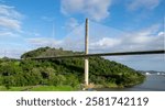 The Centennial Bridge of the Panama Canal crosses the Culebra Cut (Gaillard Cut) near the Pedro Miguel Locks and is part of the Pan-American Highway.