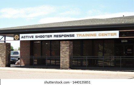 Centennial, CO, USA. June 25, 2019. Centennial Gun Club's Active Shooter Response Training Center Trains Military, Police And Civilians In How To Deal With An Active Shooting Situations.