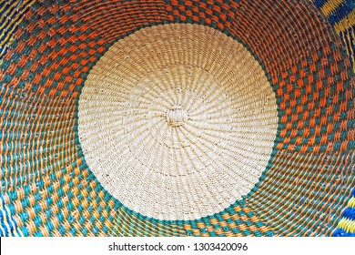 Center Of A Hand Woven Basket