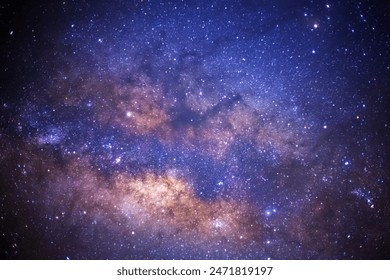 The center of Milky way galaxy with stars and space dust in the universe - Powered by Shutterstock