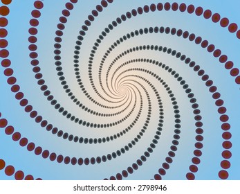 centered vortex of dots