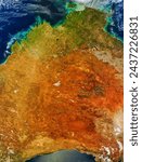 Central Australia. Central Australia. Elements of this image furnished by NASA.