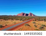 Central Australia The Olgas in southern part of Northern Territory,taken with a drone