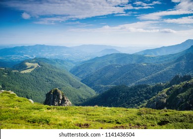 Central Balkan national park in Bulgaria, path to Botev peak