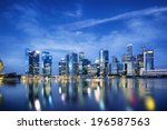 Central business district in Singapore. 