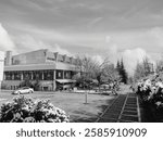 Central Campus Gym Bilkent University Black and White