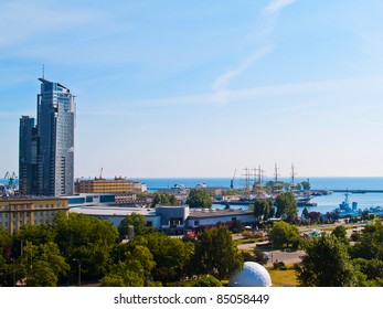 Central City Port Of Gdynia In Poland