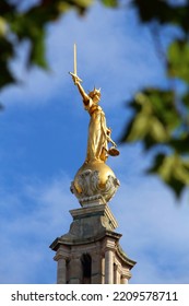 Central Criminal Court In London, UK. Old Bailey. Court Of Law In London.