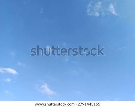 Central Java, Indonesia - June 1, 2026: The blue sky decorated with white clouds looks very beautiful.