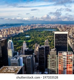 Central Park Aerial View, Manhattan, New York