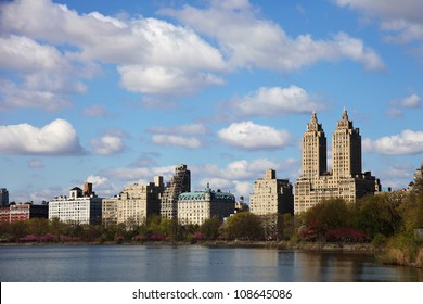 Central Park Buildings Around Onassis Reservoir