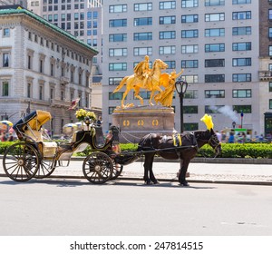 Central Park Horse Carriage Rides In Manhattan New York US