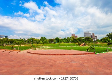 Central Park At The Rajiv Chowk Street In Connaught Place District In New Delhi, India