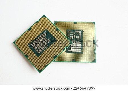 Central Processing Unit, CPU chip processor of computer mainboard, electronic technology.