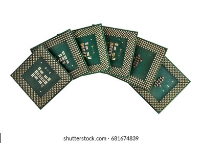 Central Processing Unit CPU isolated on white background