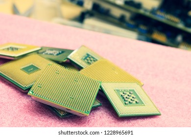 central processor for computer on a light background