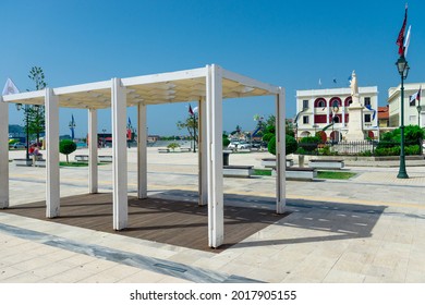 central square of Zakynthos in Greece - Shutterstock ID 2017905155