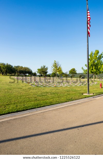 Central Texas State Veterans Cemetery Killeentexas Stock Photo (Edit ...