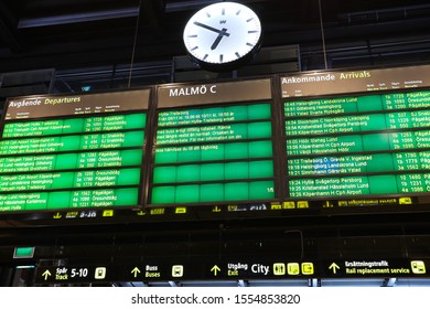 Malmö Central Train Station. Malmö, Sweden. 11.08.2019