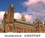 Centre Block of Canadian Parliament in Ottawa, Canada, May 18, 2008