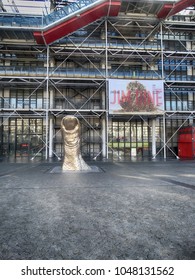 Centre Georges Pompidou Paris - Finger Sculpture By Cesar - Jim Dine Ad- March 2018