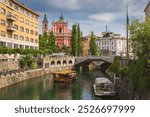 In the centre of Ljubljana, the capital and largest city of Slovenia.