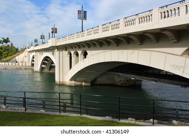 Centre Street Bridge In Calgary Alberta, Canada