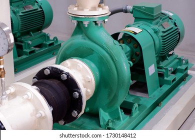 Centrifugal Water Pump In Chiller Room