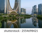 The Century Center Skyscraper in Hangzhou, China