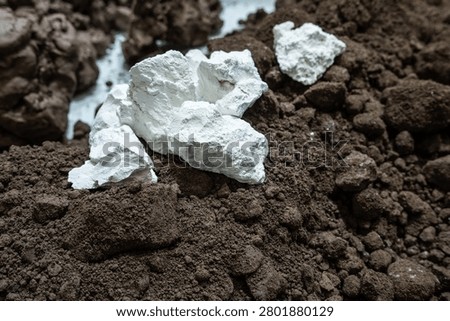 Ceramic clay raw materials: white high-plasticity clay and black kaolin