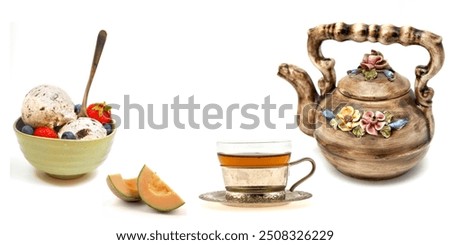 Ceramic Digital Wall tiles Kitchen set And Fruits Design Graphics Background Highlighter