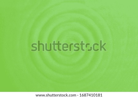 Ceramic dish, circular vibrations, light green rippled waves