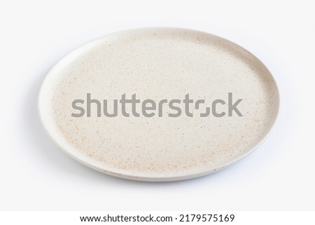 Ceramic dish isolated on a white background. clipping path.