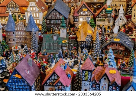 Ceramic Houses on Christmas Market