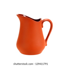 Ceramic Jug Isolated On White Background