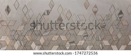 ceramic kitchen tile, abstract geometric mosaic brown pattern