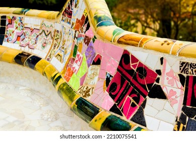 
Ceramic Mosaic In Park Güell, Gaudí