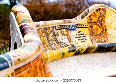 
Ceramic Mosaic In Park Güell, Gaudí