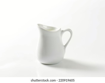 Ceramic Pitcher With Fresh Milk