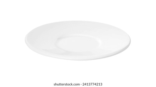 Ceramic plate isolated on white. Cooking utensil