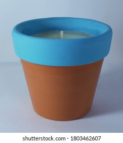 Ceramic Pot With Citronella Candle 