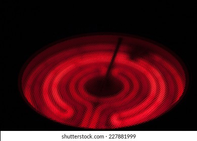 Ceramic Stove Top - Hot Spiral On Black