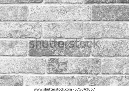 The ceramic tile in brick wall pattern design with bright tone
