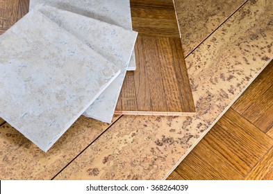 Ceramic Tile Cork And Parquet Wooden Flooring Samples For Home Interior Remodel Ceramic Tile Cork And Parquet Wooden Flooring Samples For Home Interior Remodel