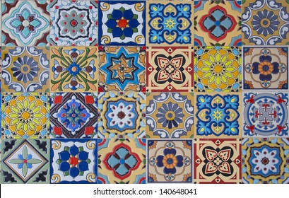 Ceramic Tiles Patterns From Portugal.