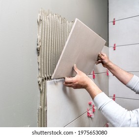 Ceramic Tiles -Reconstruction Of Bathroom Or Toilet With Ceramic Tiles