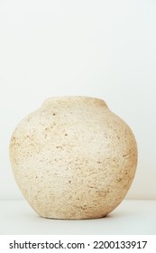 Ceramic Vase As Decor, Mockup And Background Concept.