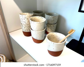 Ceramic Ware On The Shelf