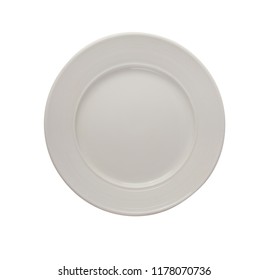  ceramic white plate  isolated on white background