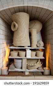 Ceramic Works And Gas Kiln